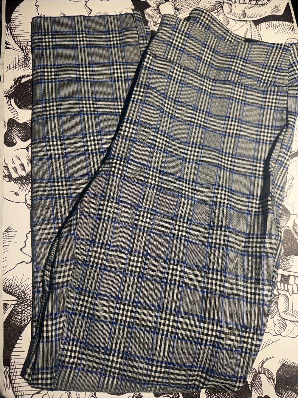 Counterparts Gray and Blue Plaid Women’s Pants